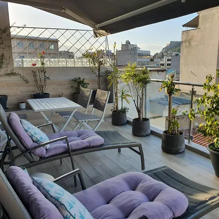 Super Loft With Acropolis View Daire Atina Dış mekan fotoğraf